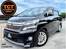 TOYOTA VELLFIRE 3.5 (a) VL PILOT SEAT MEMORY SEAT 360 CAMERA ORIGINAL JAPAN RADIO ROOF MONITOR PIANO BLACK INTERIOR DUAL POWER DOOR AND POWER BOOT