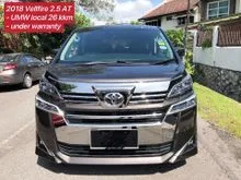 TRUE 2018 Toyota Vellfire 2.5 Z G UMW LOCAL CARFACELIFT WARRANTY 2023