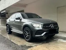 2022 Mercedes-Benz GLC300e 2.0 4MATIC Coupe / Mileage 60K KM / Full Service Record HapSeng Star Under Mers Warranty Till JUNE 2026 / TipTop Conditions