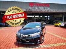 2014 Toyota Corolla Altis 1.8 AT +FREE Service by Authorized TOYOTA Service Centre + Condition like NEW!