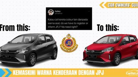 Tukar Warna Kereta Perlu Kelulusan JPJ – Memudahkan Urusan Insurans