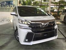 TOYOTA VELLFIRE ZG EDITION 2.5L UNREGISTER 2016 JAPAN SPEC