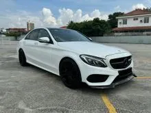 2016 Mercedes-Benz C250 2.0 AMG Line /FREE WARRANTY 3 YRS/DUCK WING/RIM/RED INTERIOR/FAST LOAN