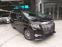2016 Toyota Alphard 2.5 SC SUNROOF FULL SET ALPINE AUDIO TV LEATHER SEAT UNREG 16