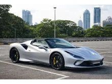 2022 Ferrari F8 3.9 Spider Convertible, Unregistered, Low Mileage, Aluminium Opaco Exterior Colour, Black Interior, Front Lifter, Carbon Fibre