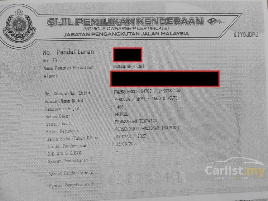 2022 Perodua Myvi X Hatchback