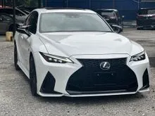 2023 Lexus IS 300 2.0 F Sport Sedan Black Mode 3 TRD Bodykit BBS Sport Rim Orange Caliber  Grade 5A Ready Stock IS300 F Sport