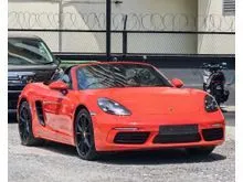 2021 Porsche 718 2.0 Boxster Convertible Lava orange Full loaded