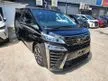 Recon 2019 Toyota Vellfire 2.5 ZG 3LED WITH SUNROOF / SPARE TYRE / PRE CRASH / LANE ASSISTS / POWER BOOT / MEMORY SEATS WITH AIRCOND / GRADE 4.5 / RECON