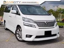 2010 Toyota Vellfire 3.5 VL 1 YEAR WARRANTY MONTHLY RM1XXX 1 OWNER ORI INTERIOR