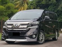 2015 TOYOTA VELLFIRE 2.5 i (A) D-VVTi Current model, 8 seater , 2 power door! Modelista body kits! Pre-crash,very low mileage 34k KM!