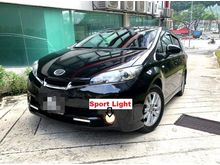 4 DISC BRAKE / PADDLESHIFT GEAR / PUSH START / SPORT DRIVE / SPORT LIGHT / LEATHER SEAT / HEAPLAMP WITH HID / Toyota Wish 1.8 S / MFG 2009 / REG 2011