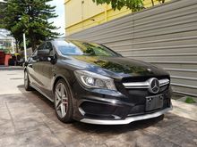 2015 Mercedes-Benz CLA45 AMG 2.0 4MATIC Coupe Reverse Camera Paddle Shift Panoramic Roof Harman Kardon Sound System Push Start Button Elec Memory Leather Seat Xenon Light LED Daytime Running Light