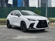 2023 Lexus NX 350 2.4 F Sport SUV w/ Mark Levinson, Orange Brake Caliper, Panoramic Roof, BSM, DIM, HUD, Black & White Interior, NX350, FSport
