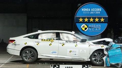 Honda Accord Berhasil Rah Bintang 5 ASEAN NCAP