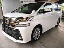 2017 Toyota Vellfire 2.5 ZA G/Eyes S/Moon Roof, JBL SYSTEM NO GST