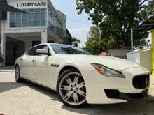 BOMBSHELL WHITE PRE OWNED 2014/2014 MASERATI QUATTROPORTE 3.0 S V6 FACELIFT SUPER SEDAN IMPORTED NEW LICAL COMPLIANT GPS FULL SERVICE RECORD