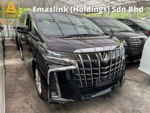 2020 Toyota Alphard 2.5 S GRED 4.5B FREE 3 YEARS WARRANTY POWER BOOT SUNROOF 360 SURROUND CAMERA