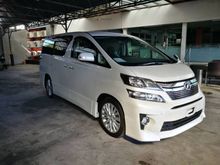 2012 Toyota Vellfire 2.4 ZG Edition Pilot Seat Roof Monitor 1 Year Warranty Local Ap KL
