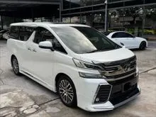 2016 Toyota Vellfire 2.5 ZG MODELISTA Pilot Seat Sunroof