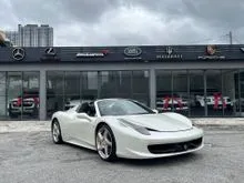 Direct Owner 2014 Ferrari 458 4.5 Spider Convertible Comfort Seat,Electric Seat,15K KM,JBL,Reverse Camera,Carbon Interior,Carbon Steering