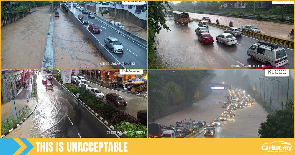 Flash Floods Sweeps Through Klang Valley Again, Chaos On The Road