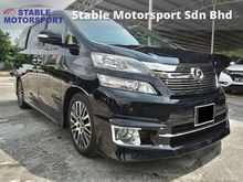 2012/2013 Toyota Vellfire 3.5 V L Edition MPV * UNDER WARRANTY *SERVICE ON TIME * 1 OWNER * NICE CAR