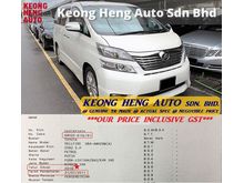 (ACTUAL YR MADE 2O1O)(GST INCLU)(FULL SEPC)(REG 2O11)(1 OWNER)(LOW MILE)(VERY TIPTOP)(LIKE NEW) TOYOTA VELLFIRE 2.4 Z-PLATINIUM MPV