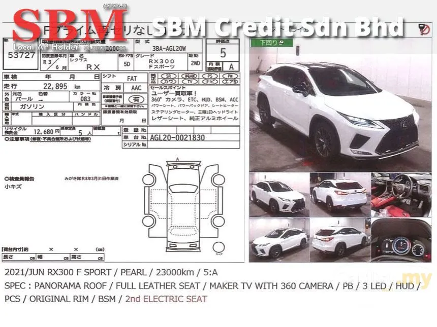 2021 Lexus RX 300 F Sport SUV
