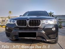 2015 BMW X3 2.0 Diesel, KM 25Rb, Tangan 1, Pajak Tahun Depan,
