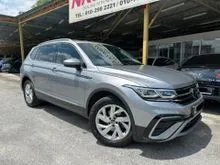 2023 Volkswagen Tiguan 1.4 Allspace Elegance SUV TURBO (A) FACELIFT LED HEADLAMP POWER SEAT POWER BOOT MILEAGE ORI DONE SERVICE RECORD 52K KM ONLY