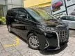 Recon 2020 TOYOTA ALPHARD 2.5X EDITION, 8 SEATER (40K MILEAGE) SUNROOF WITH PANORAMIC ROOF