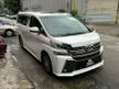 Used 2016 Toyota Vellfire 2.5 Z G Edition MPV POWER BOOT PILOT SEAT
