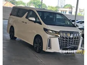 2021 Toyota Alphard 2.5 G S MPV, GRADE 4.5B, ORI 36K KM, 2 POWER DOORS, SUNROOF & MOONROOF, LED HEADLIGHTS, REVERSE CAMERA, 20 SPORT WHEELS