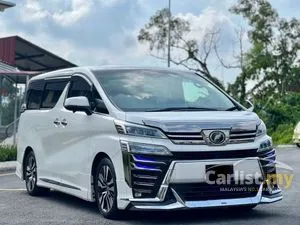 2019 Toyota Vellfire 2.5 ZG MPV F/LonOTR Super Low Mileage 60K KM Only Free Warranty Free Tinted 360 Reverse Camera Tip Top Condition Full Body Kit