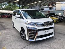 2018 Toyota Vellfire ZG NEW FACELIFT ALL COLOUR WE HAVE BLACK WHITE !! YEAR END PROMOTION
