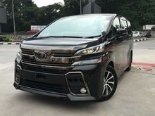 2016 Toyota Vellfire 2.5 (A) GOLDEN EYES NEW MODEL ALPINE PWRDOOR PWRBOOT LIMITED EDI