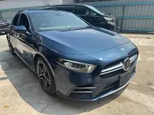 2022 Mercedes-Benz AMG A35 2.0 4MATIC Hatchback With Alcantara AMG Performance Steering , 360 Camera , HUD , Ambient Light , Red Black Interior