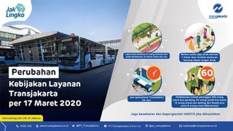 TransJakarta Lakukan Pembatasan Penumpang Demi Hindari Penularan Virus Corona