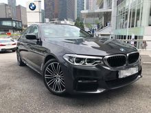 2019 BMW 530i 2.0 M Sport 5 YEARS WARRANTY / FULL S/R BY BMW(FEW COLOURS AVAILABLE)