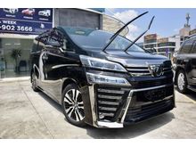 2018 Toyota Vellfire 2.5 ZG SUNROOF LEATHER ANDROID PRECRASH RAYA PROMO FREE GIFT AND MORE