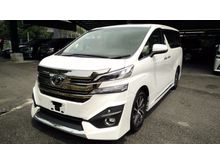 2016 Toyota Vellfire 3.5 VL FULL SPEC SUNROOF HOME THEATER