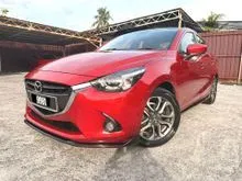 2016 Mazda 2 1.5 SKYACTIV-G (LED Headlight with DRL) , NO PROCESSING FEE , 1 YEAR WARRANTY , SPORT KITS , LEATHER SEATS , REVERSE CAM ** 1 OWNER **
