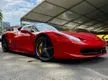 Used MONSTER RED PRE OWNED 2012/2013 FERRARI 458 ITALIA 4.5L V8 COUPE UK PHENOMENAL CONDITION