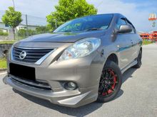 True Year 2013 Nissan Almera 1.5 VL (A) Push Start / Original Paint / DVD / No accident / Good Condition