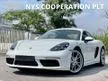 Recon 2019 Porsche 718 2.0 Cayman Coupe Turbo PDK Unregistered 18 Way Adjust Power Seat Full Leather Seat Memory Seat Reverse Camera Sport Exhaust Syst