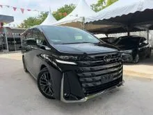 2025 Toyota Vellfire 2.4 Z Premier MPV FULL SPEC ORIGINAL SIDE STEP/SUNROOF/JBL SOUND/360 CAMERA/HUD/DIM/BSM/PILOT SEATS UNREGISTERED