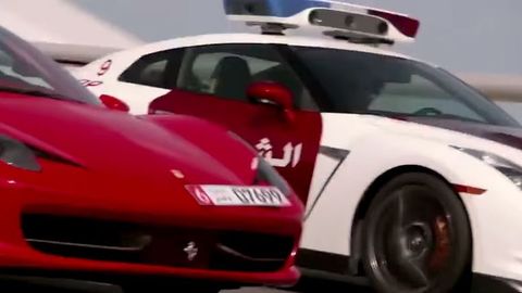 VIDEO: High Speed Justice - Abu Dhabi Police Film Supercar Chase Scene With Ferrari 458, McLaren 12C, and Nissan GT-R