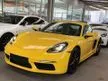 Recon 2021 Porsche 718 Cayman 2.0 PDK Coupe, PASM, PTV, Tinted TailLights, Reverse Cam, Very Low Mileage, New Car Condition, Warranty Provided ,NEGO TILL GO