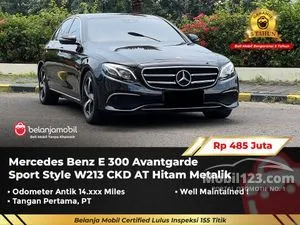 2019 Mercedes-Benz E300 2.0 Avantgarde SportStyle Sedan